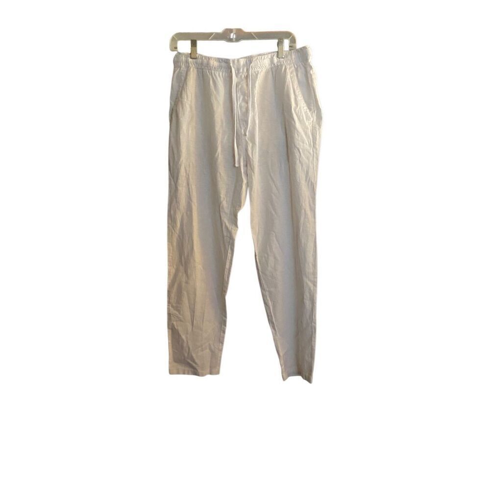 Zara NWT, women’s white relaxed, fit pants size large